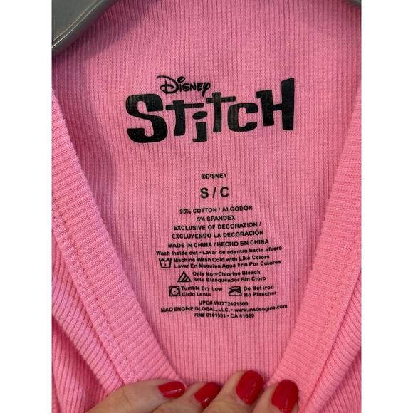 Kids Disney Stitch Tank Top Pink/Blue Size S - Picture 5 of 7